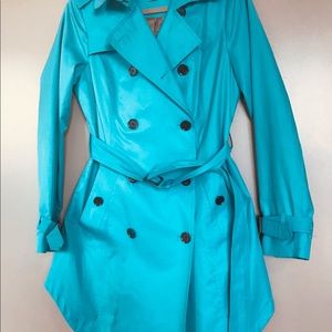 PRICE DROP FRIDAY! Michael Kors Trench Robin's Egg Blue